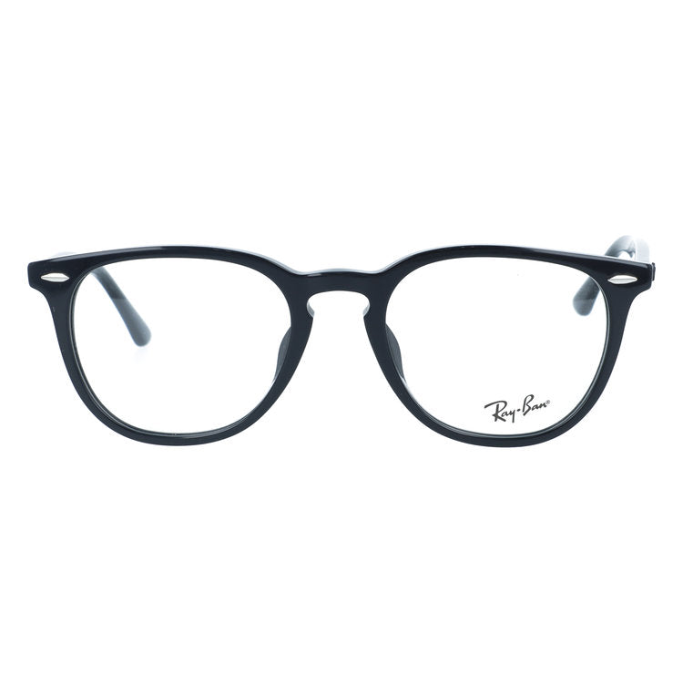 【訳あり・店頭展示品/外箱なし】 レイバン メガネフレーム 伊達メガネ アジアンフィット Ray-Ban RX7159F 2000 52サイズ ボストン型 ローブリッジフィット アウトレット品 ユニセックス メンズ レディース | 黒縁 クロブチ