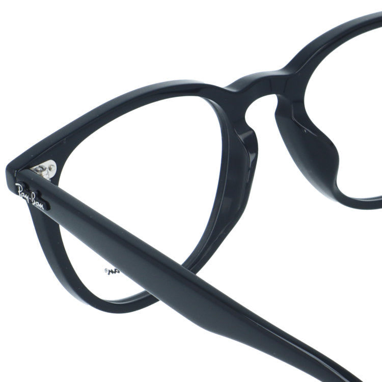 【訳あり・店頭展示品/外箱なし】 レイバン メガネフレーム 伊達メガネ アジアンフィット Ray-Ban RX7159F 2000 52サイズ ボストン型 ローブリッジフィット アウトレット品 ユニセックス メンズ レディース | 黒縁 クロブチ