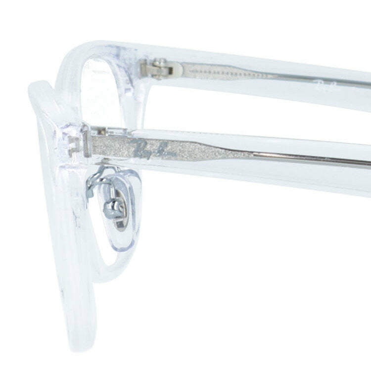 【訳あり・店頭展示品】レイバン メガネフレーム 伊達メガネ アジアンフィット（フルフィット） 調整可能ノーズパッド（クリングス） Ray-Ban RX5386D（RB5386D） 2001 53サイズ ウェリントン型 透明フレーム アウトレット品 ユニセックス メンズ レディース