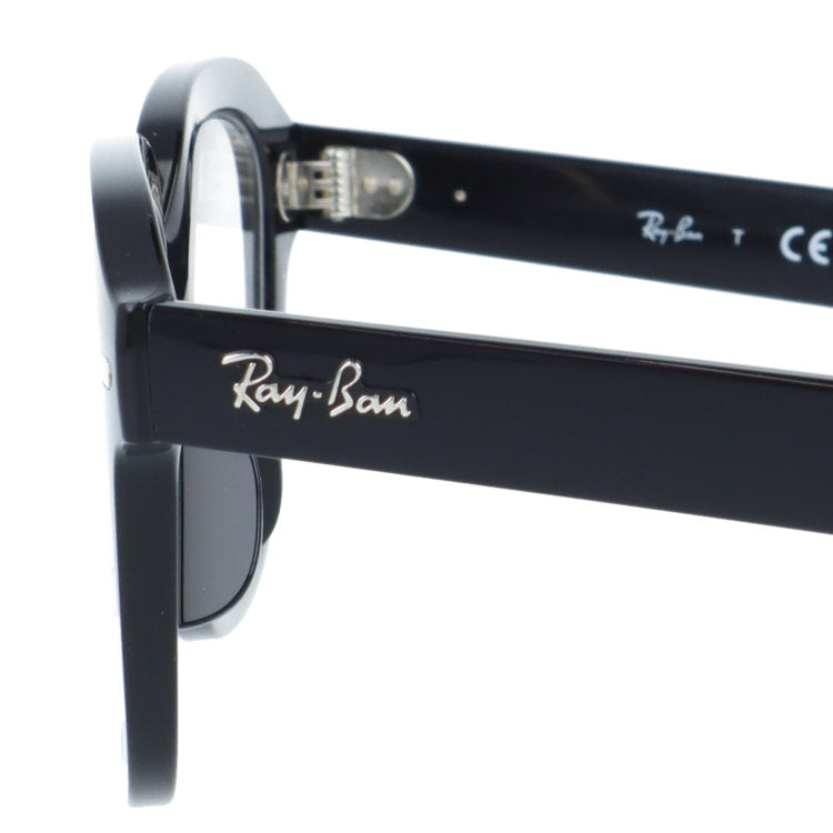 【訳あり・店頭展示品】レイバン メガネフレーム エリカ 伊達メガネ アジアンフィット Ray-Ban ERIK RX7215F（RB7215F） 2000 51サイズ スクエアウェリントン型 太縁メガネ 黒縁 クロブチ アウトレット品 ユニセックス メンズ レディース