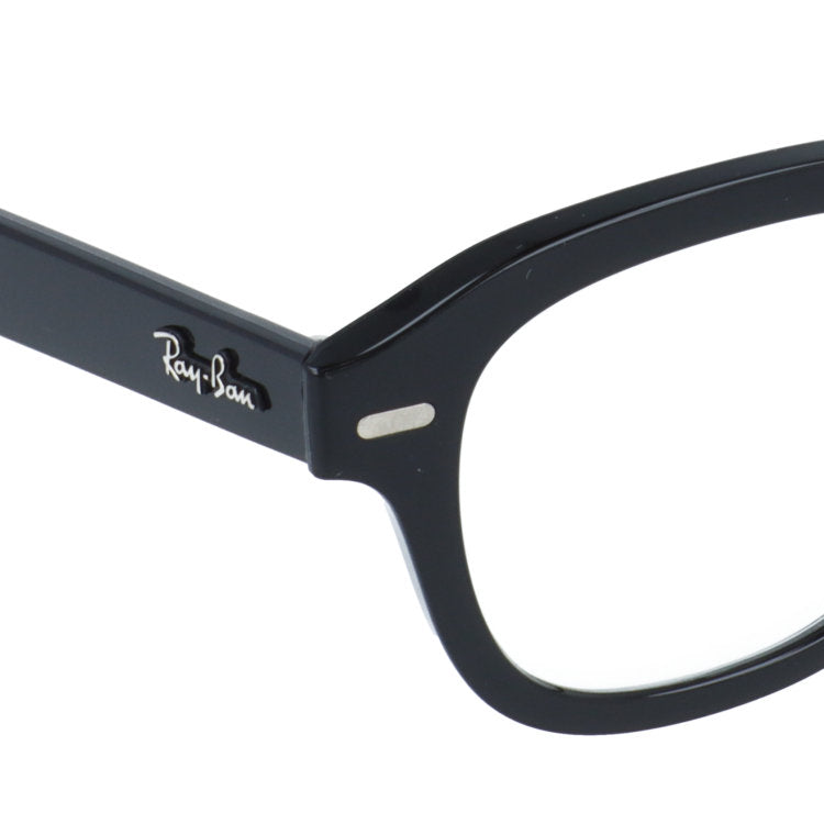 【訳あり・店頭展示品】レイバン メガネフレーム エリカ 伊達メガネ アジアンフィット Ray-Ban ERIK RX7215F（RB7215F） 2000 51サイズ スクエアウェリントン型 太縁メガネ 黒縁 クロブチ アウトレット品 ユニセックス メンズ レディース