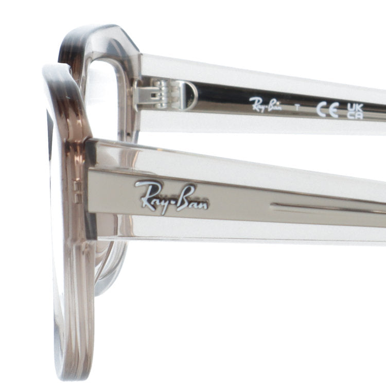 【訳あり・店頭展示品】レイバン メガネフレーム レオニード 伊達メガネ アジアンフィット Ray-Ban LEONID RX7225F（RB7225F） 8317 54サイズ ウェリントン型 BIO-BASED バイオベース サステナブル素材 太縁 アウトレット品 ユニセックス メンズ レディース