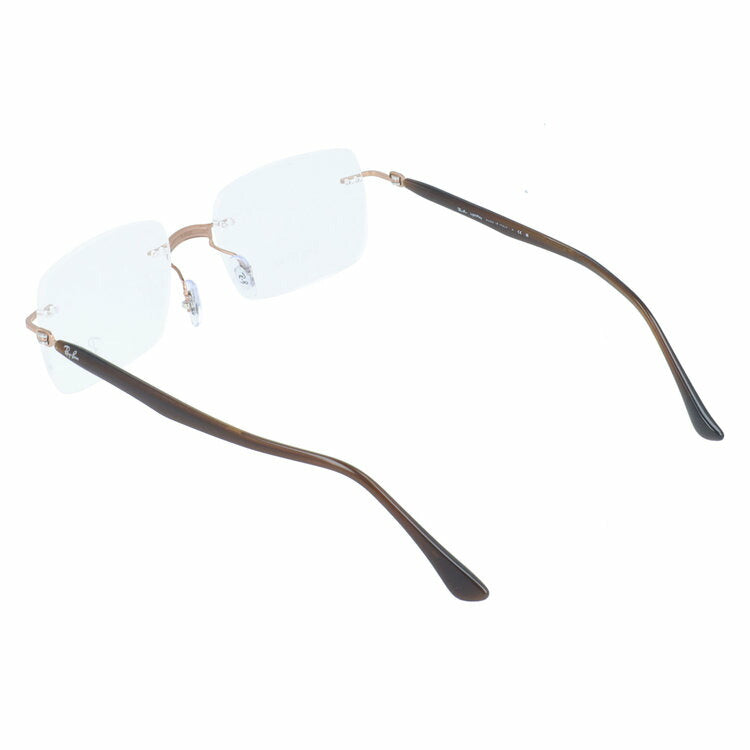 【訳あり・店頭展示品】レイバン メガネフレーム 伊達メガネ Ray-Ban RX8767（RB8767） 1227 51サイズ スクエア型 リムレス ツーポイント 縁なし アウトレット品 ユニセックス メンズ レディース