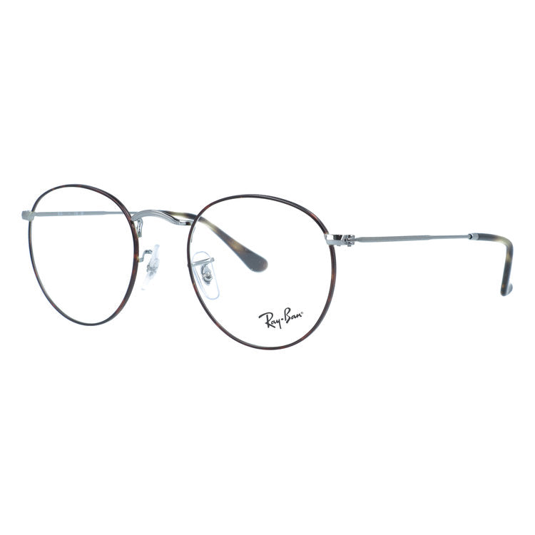 レイバン メガネフレーム ラウンドメタル 伊達メガネ Ray-Ban ROUND METAL RX3447V 3174 50サイズ ラウンド型 べっ甲柄 ヴィンテージデザイン ユニセックス メンズ レディース