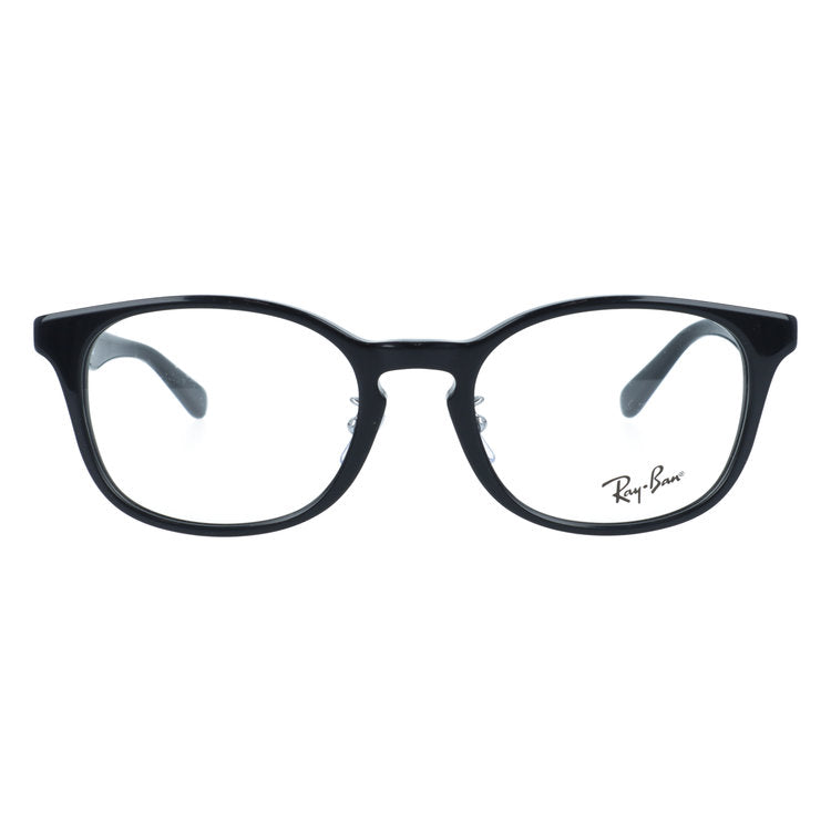 レイバン メガネフレーム 伊達メガネ アジアンフィット（フルフィット） 調整可能ノーズパッド（クリングス） Ray-Ban RX5386D 2000 51サイズ ウェリントン型 クロブチメガネ ユニセックス メンズ レディース