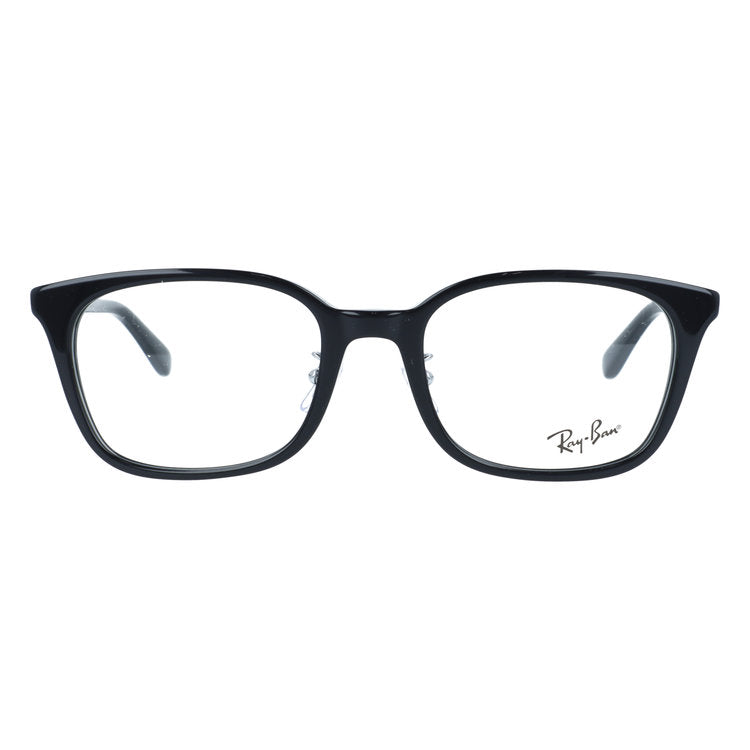 レイバン メガネフレーム 伊達メガネ アジアンフィット（フルフィット） 調整可能ノーズパッド（クリングス） Ray-Ban RX5407D 2000 52サイズ スクエア型 クロブチ ベヨネッタメガネ ユニセックス メンズ レディース