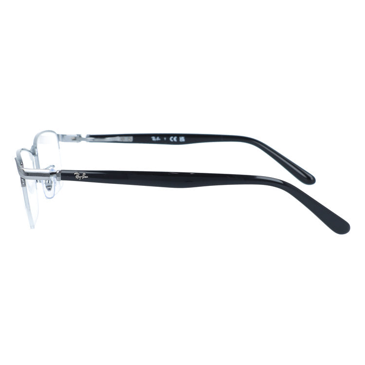 レイバン メガネフレーム 伊達メガネ アジアンフィット（フルフィット） 調整可能ノーズパッド（クリングス） Ray-Ban RX6501D 2502 55サイズ スクエア/ナイロール型 ナイロールフレーム ベヨネッタメガネ ユニセックス メンズ レディース