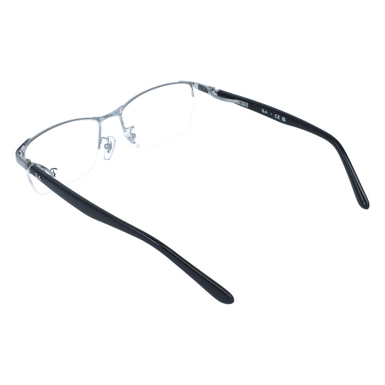 レイバン メガネフレーム 伊達メガネ アジアンフィット（フルフィット） 調整可能ノーズパッド（クリングス） Ray-Ban RX6501D 2502 55サイズ スクエア/ナイロール型 ナイロールフレーム ベヨネッタメガネ ユニセックス メンズ レディース