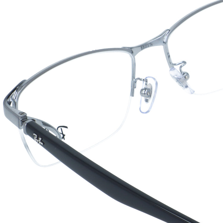レイバン メガネフレーム 伊達メガネ アジアンフィット（フルフィット） 調整可能ノーズパッド（クリングス） Ray-Ban RX6501D 2502 55サイズ スクエア/ナイロール型 ナイロールフレーム ベヨネッタメガネ ユニセックス メンズ レディース