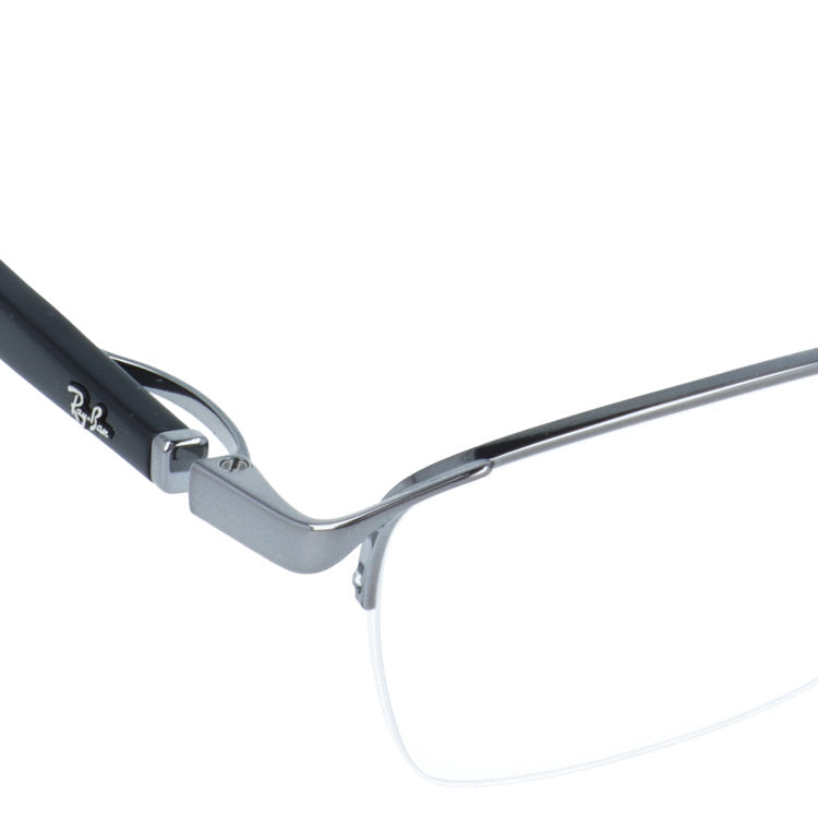 レイバン メガネフレーム 伊達メガネ アジアンフィット（フルフィット） 調整可能ノーズパッド（クリングス） Ray-Ban RX6501D 2502 55サイズ スクエア/ナイロール型 ナイロールフレーム ベヨネッタメガネ ユニセックス メンズ レディース