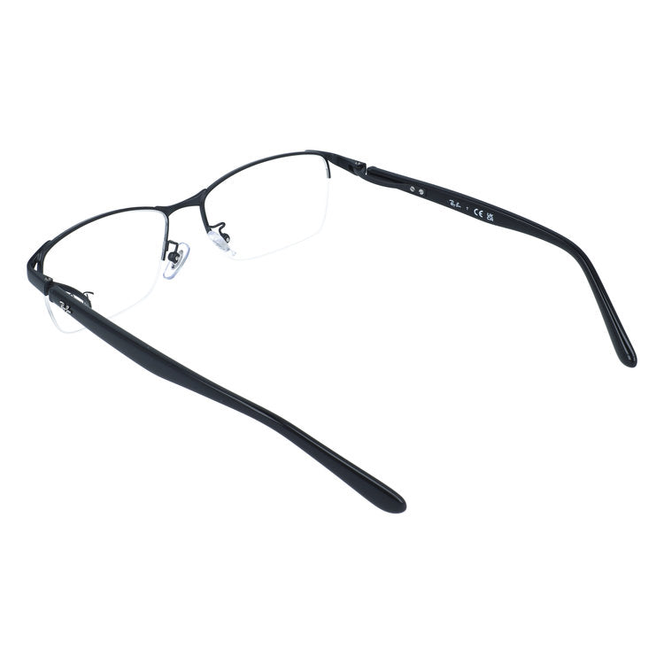 レイバン メガネフレーム 伊達メガネ アジアンフィット（フルフィット） 調整可能ノーズパッド（クリングス） Ray-Ban RX6501D 2503 55サイズ スクエア/ナイロール型 ナイロールフレーム ベヨネッタメガネ ユニセックス メンズ レディース