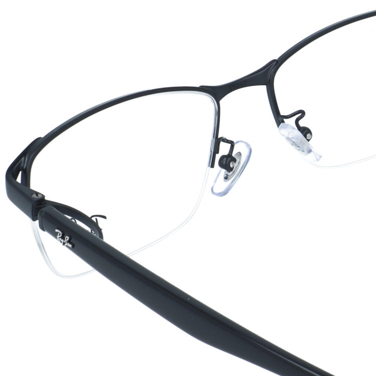 レイバン メガネフレーム 伊達メガネ アジアンフィット（フルフィット） 調整可能ノーズパッド（クリングス） Ray-Ban RX6501D 2503 55サイズ スクエア/ナイロール型 ナイロールフレーム ベヨネッタメガネ ユニセックス メンズ レディース