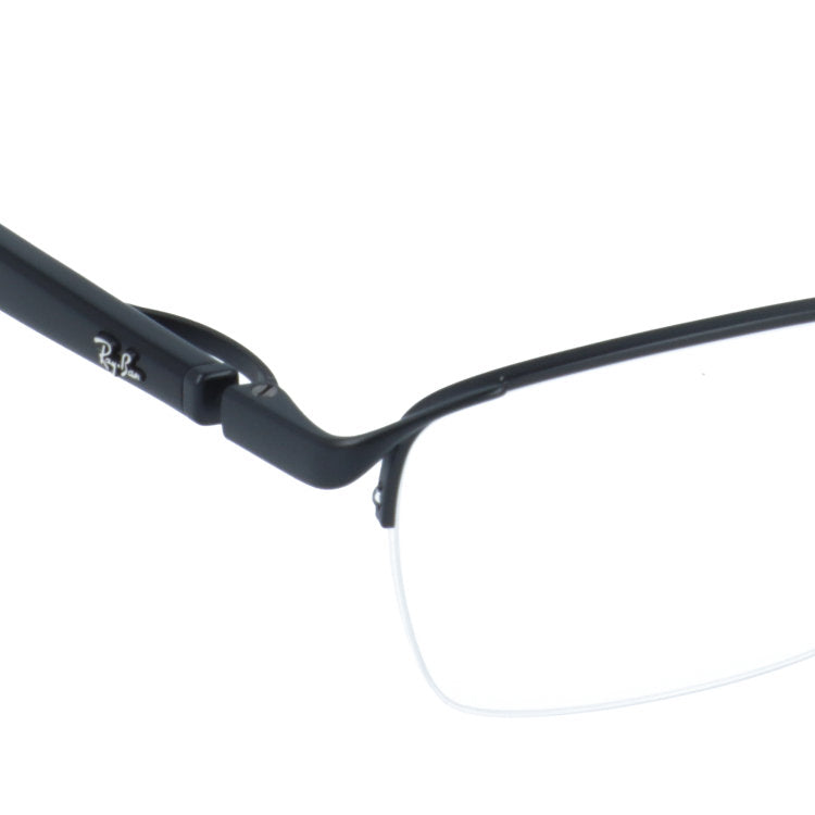 レイバン メガネフレーム 伊達メガネ アジアンフィット（フルフィット） 調整可能ノーズパッド（クリングス） Ray-Ban RX6501D 2503 55サイズ スクエア/ナイロール型 ナイロールフレーム ベヨネッタメガネ ユニセックス メンズ レディース