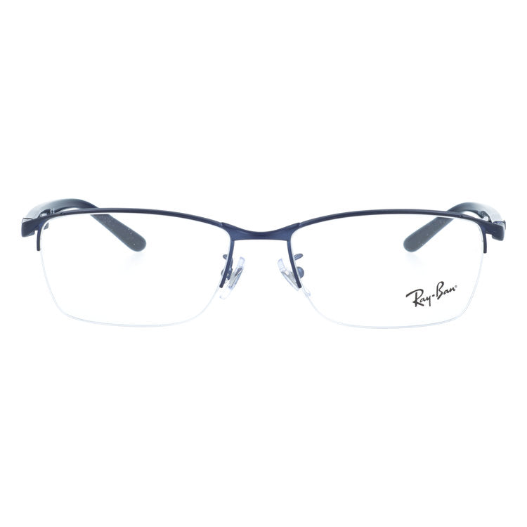 レイバン メガネフレーム 伊達メガネ アジアンフィット（フルフィット） 調整可能ノーズパッド（クリングス） Ray-Ban RX6501D 3076 55サイズ スクエア/ナイロール型 ナイロールフレーム ベヨネッタメガネ ユニセックス メンズ レディース
