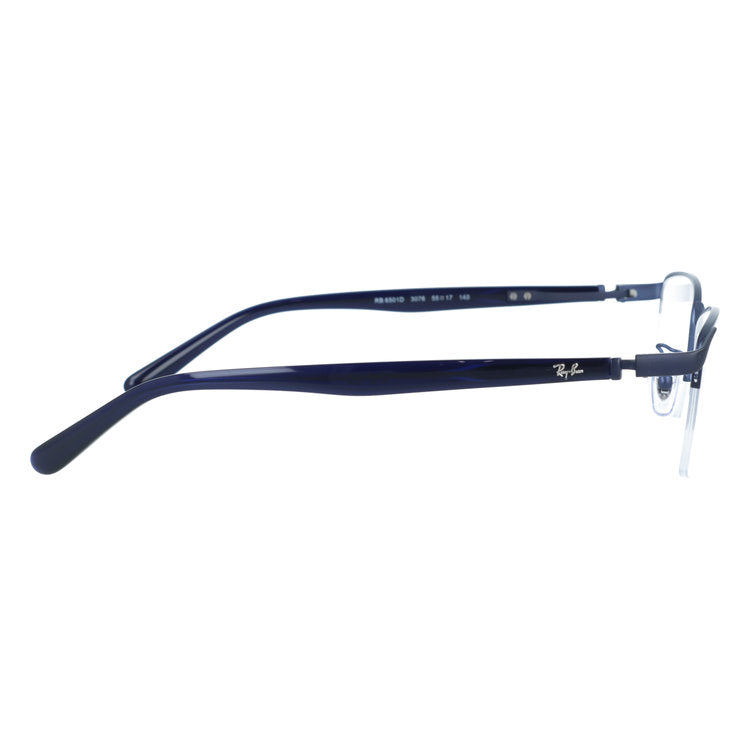 レイバン メガネフレーム 伊達メガネ アジアンフィット（フルフィット） 調整可能ノーズパッド（クリングス） Ray-Ban RX6501D 3076 55サイズ スクエア/ナイロール型 ナイロールフレーム ベヨネッタメガネ ユニセックス メンズ レディース