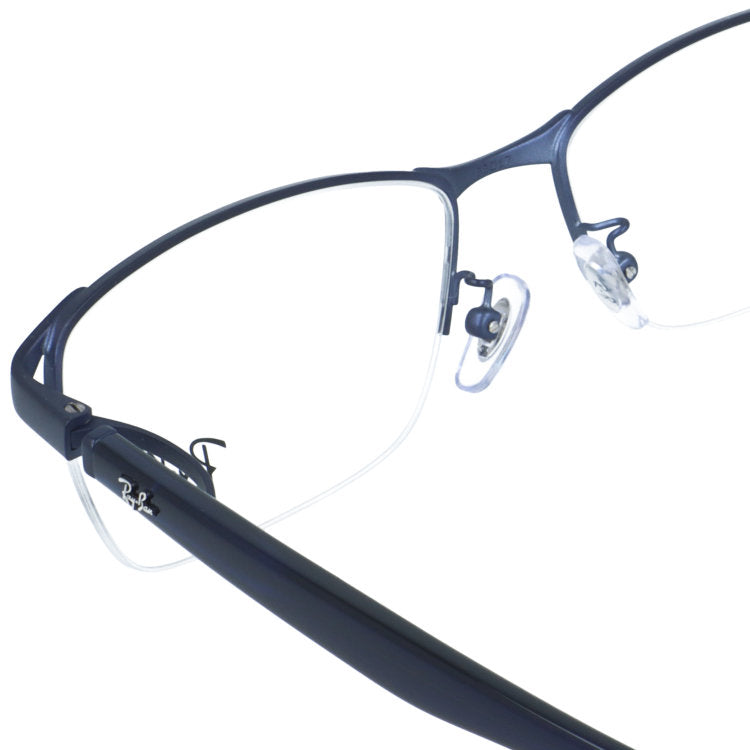 レイバン メガネフレーム 伊達メガネ アジアンフィット（フルフィット） 調整可能ノーズパッド（クリングス） Ray-Ban RX6501D 3076 55サイズ スクエア/ナイロール型 ナイロールフレーム ベヨネッタメガネ ユニセックス メンズ レディース