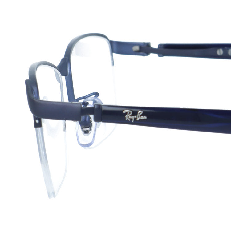 レイバン メガネフレーム 伊達メガネ アジアンフィット（フルフィット） 調整可能ノーズパッド（クリングス） Ray-Ban RX6501D 3076 55サイズ スクエア/ナイロール型 ナイロールフレーム ベヨネッタメガネ ユニセックス メンズ レディース