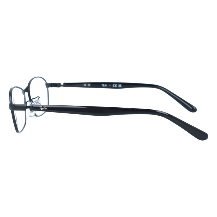 レイバン メガネフレーム 伊達メガネ アジアンフィット（フルフィット） 調整可能ノーズパッド（クリングス） Ray-Ban RX6502D 2503 55サイズ スクエア型 クロブチ ベヨネッタメガネ ユニセックス メンズ レディース