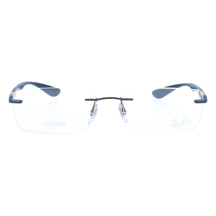 レイバン メガネフレーム ライトフォース 伊達メガネ Ray-Ban LITE FORCE RX8724 1217 54サイズ スクエア/ツーポイント型 リムレス ベヨネッタメガネ ツーポイント ユニセックス メンズ レディース
