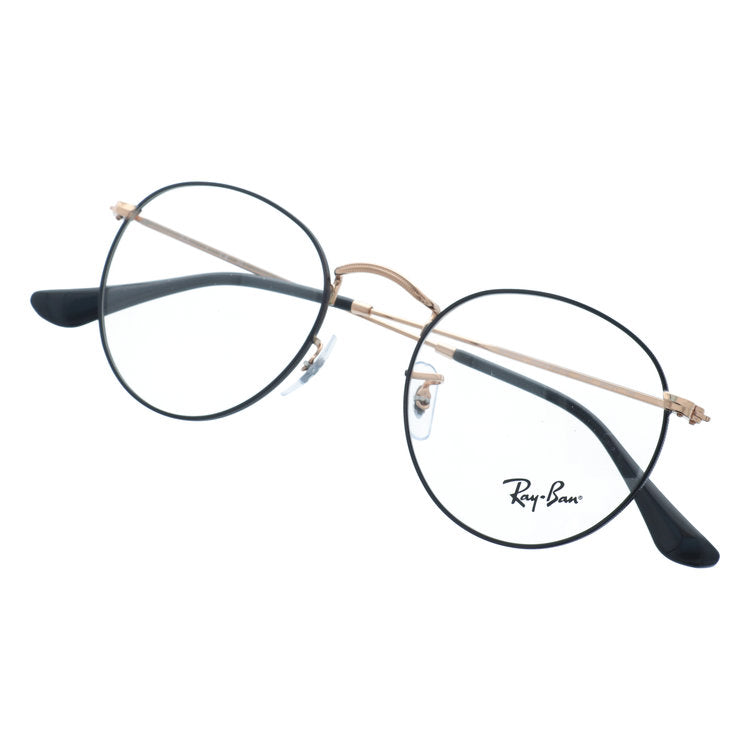 レイバン メガネフレーム ラウンドメタル 伊達メガネ Ray-Ban ROUND METAL RX3447V 3173 50サイズ ラウンド型 小さめ レディース向け 小顔なメンズにも ユニセックス 中顔面短縮 クラシックデザイン