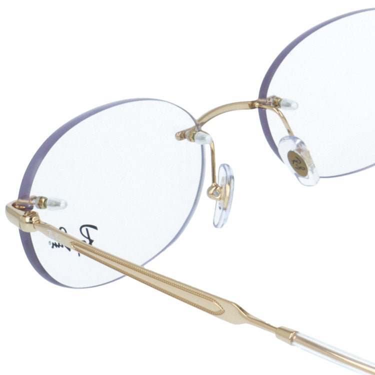 レイバン メガネフレーム 伊達メガネ Ray-Ban RX3767V 2500 50サイズ オーバル型 リムレス ツーポイント型 ユニセックス メンズ レディース