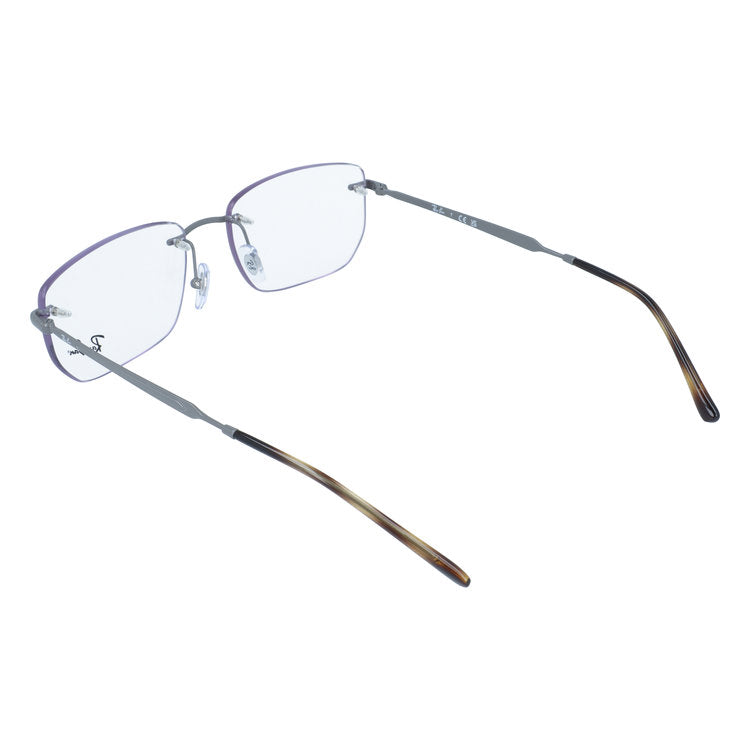 レイバン メガネフレーム 伊達メガネ Ray-Ban RX3768V 3201 56サイズ スクエア型 べっ甲柄 リムレス ベヨネッタメガネ ツーポイント型 ユニセックス メンズ レディース