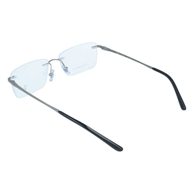 【国内正規品】レイバン メガネフレーム ローブリッジフィット 調整可能ノーズパッド（クリングス） Ray-Ban RX8781D 1000 56サイズ レクタングル型 軽量 リムレス 縁なし ベヨネッタ型 アジアンフィット 肌に優しいチタン素材 ユニセックス メンズ レディース