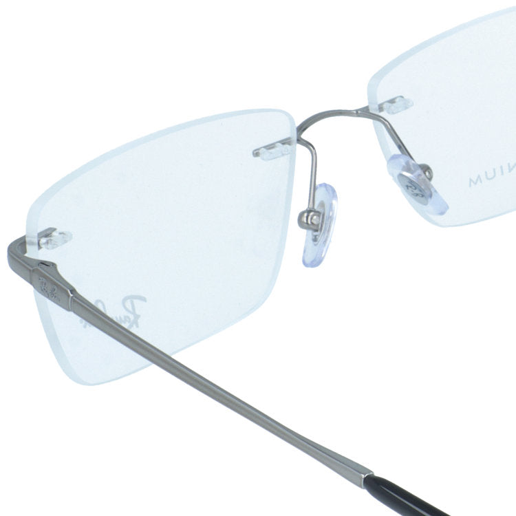 【国内正規品】レイバン メガネフレーム ローブリッジフィット 調整可能ノーズパッド（クリングス） Ray-Ban RX8781D 1000 56サイズ レクタングル型 軽量 リムレス 縁なし ベヨネッタ型 アジアンフィット 肌に優しいチタン素材 ユニセックス メンズ レディース