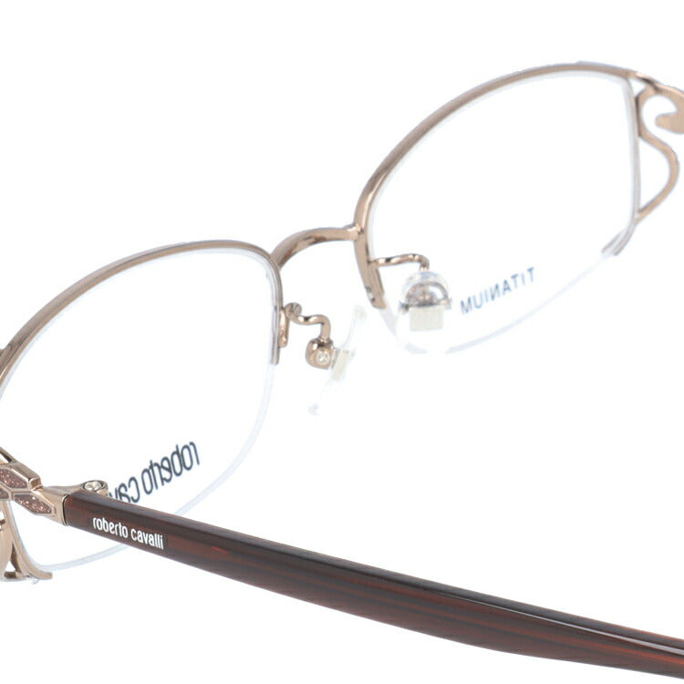 ロベルトカヴァリ Roberto Cavalli メガネ フレーム 眼鏡 度付き 度なし 伊達 RC0604-1 52サイズ スクエア型 レディース ラッピング無料