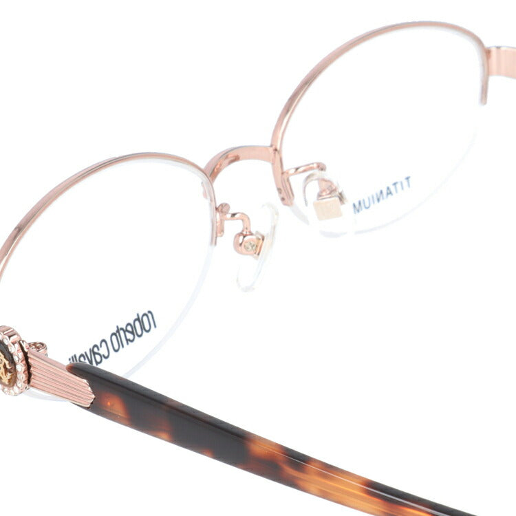 ロベルトカヴァリ Roberto Cavalli メガネ フレーム 眼鏡 度付き 度なし 伊達 RC0606-1 51サイズ ラウンド型 レディース ラッピング無料