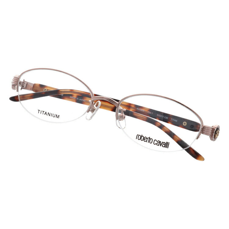 ロベルトカヴァリ Roberto Cavalli メガネ フレーム 眼鏡 度付き 度なし 伊達 RC0606-1 51サイズ ラウンド型 レディース ラッピング無料