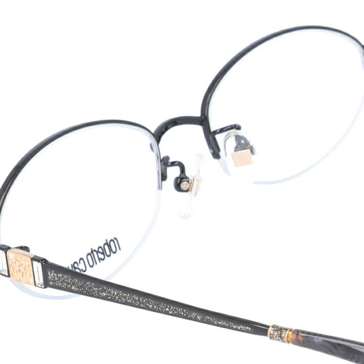 ロベルトカヴァリ Roberto Cavalli メガネ フレーム 眼鏡 度付き 度なし 伊達 RC0608-4 51サイズ ラウンド型 レディース ラッピング無料