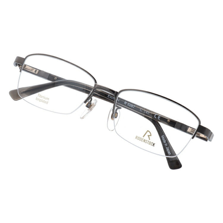 【国内正規品】ローデンストック メガネフレーム エクスクルーシブ 伊達メガネ RODENSTOCK EXCLUSIV R0267-C 55サイズ スクエア ユニセックス メンズ レディース