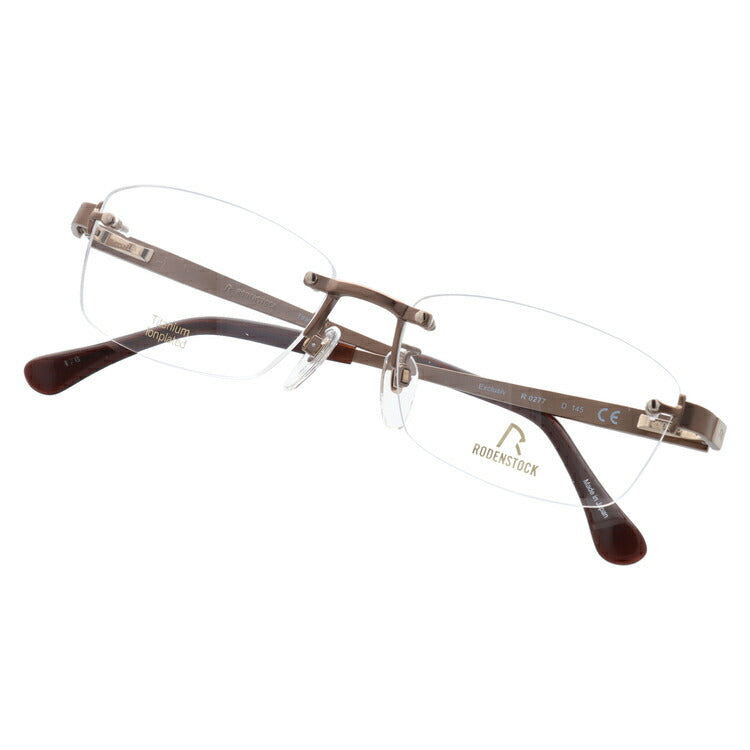 【国内正規品】ローデンストック メガネフレーム エクスクルーシブ 伊達メガネ RODENSTOCK EXCLUSIV R0277-D 55サイズ スクエア ユニセックス メンズ レディース 日本製