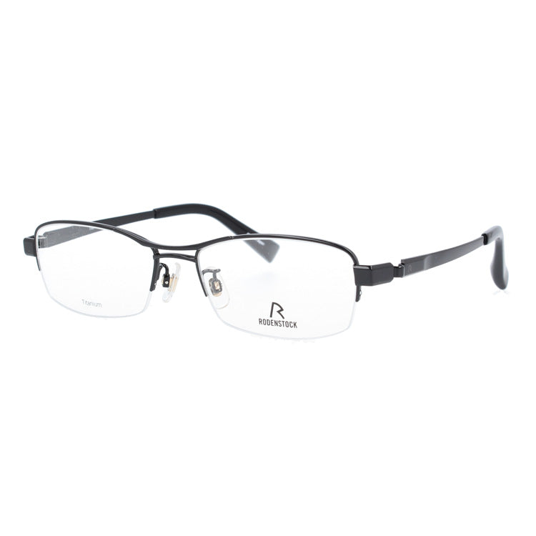 【国内正規品】ローデンストック メガネフレーム RODENSTOCK 度付き 度なし 伊達 だて 眼鏡 メンズ レディース R2033-D 54/56サイズ スクエア（ハーフリム） UVカット 紫外線 ラッピング無料