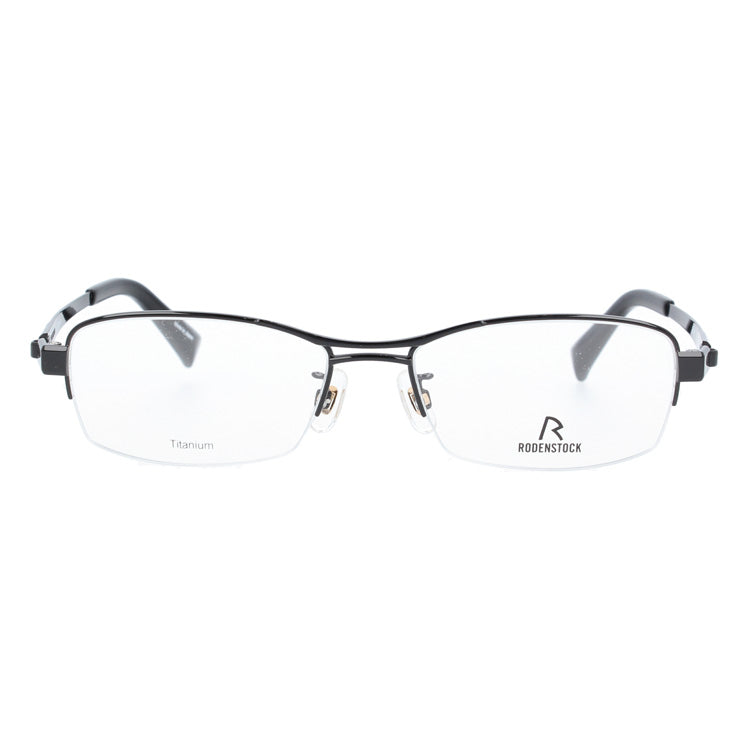 【国内正規品】ローデンストック メガネフレーム RODENSTOCK 度付き 度なし 伊達 だて 眼鏡 メンズ レディース R2033-D 54/56サイズ スクエア（ハーフリム） UVカット 紫外線 ラッピング無料