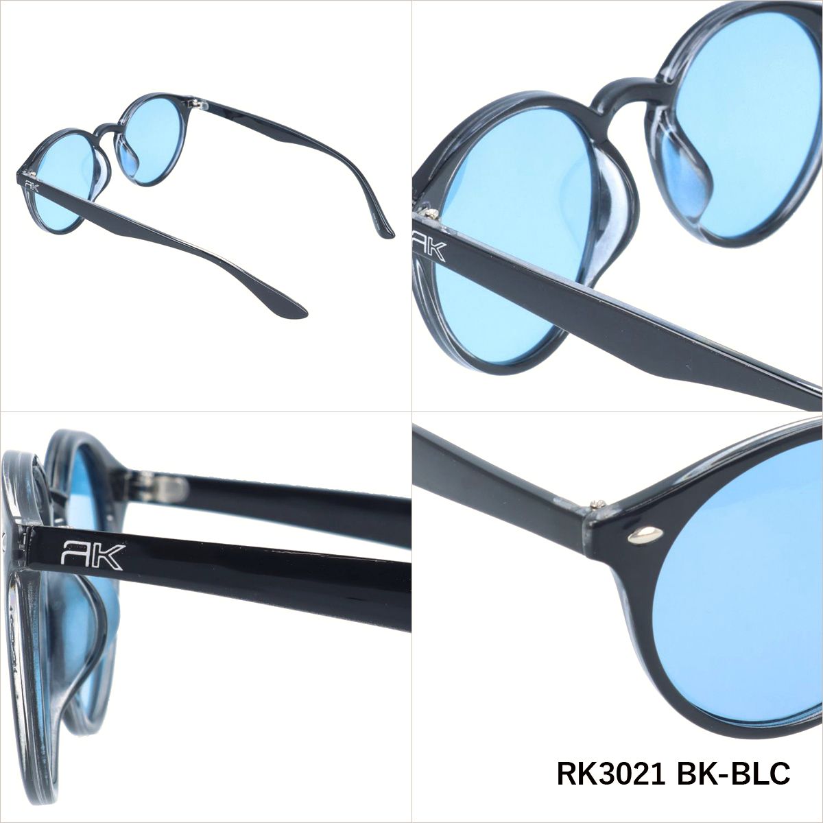 【訳あり】ラスケー 調光 偏光 サングラス カラーレンズ メンズ レディース UVカット RUSS-K ブランド RK3021 51 ボストン | 紫外線 対策 おすすめ 人気 プレゼント 運転 ドライブ レジャー キャンプ アウトドア 釣り フィッシング 海 川 山 春 夏 秋 冬 ランニング