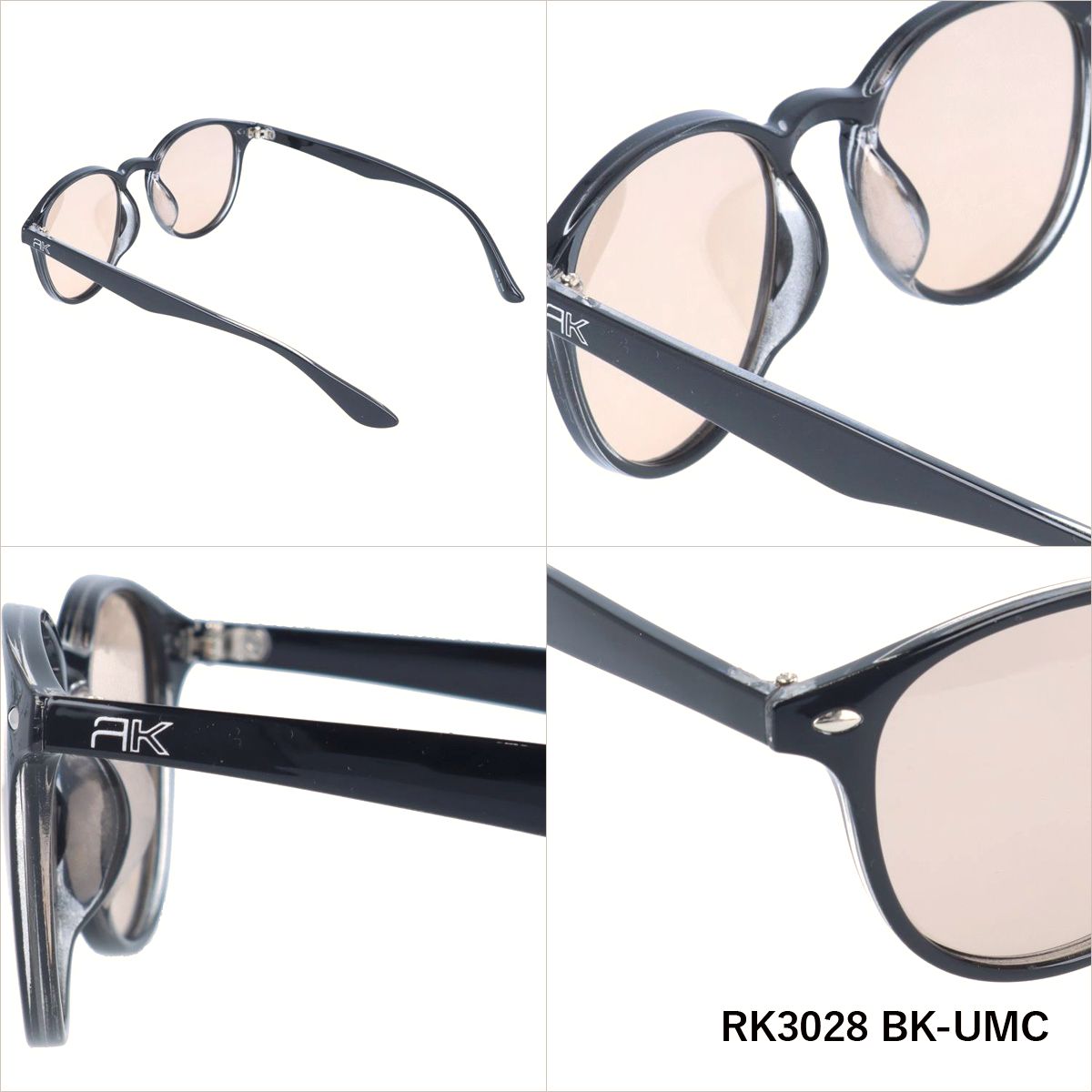 【訳あり】ラスケー 調光 偏光 サングラス カラーレンズ メンズ レディース UVカット RUSS-K ブランド RK3028 51 ボストン | 紫外線 対策 おすすめ 人気 プレゼント 運転 ドライブ レジャー キャンプ アウトドア 釣り フィッシング 海 川 山 春 夏 秋 冬 ランニング