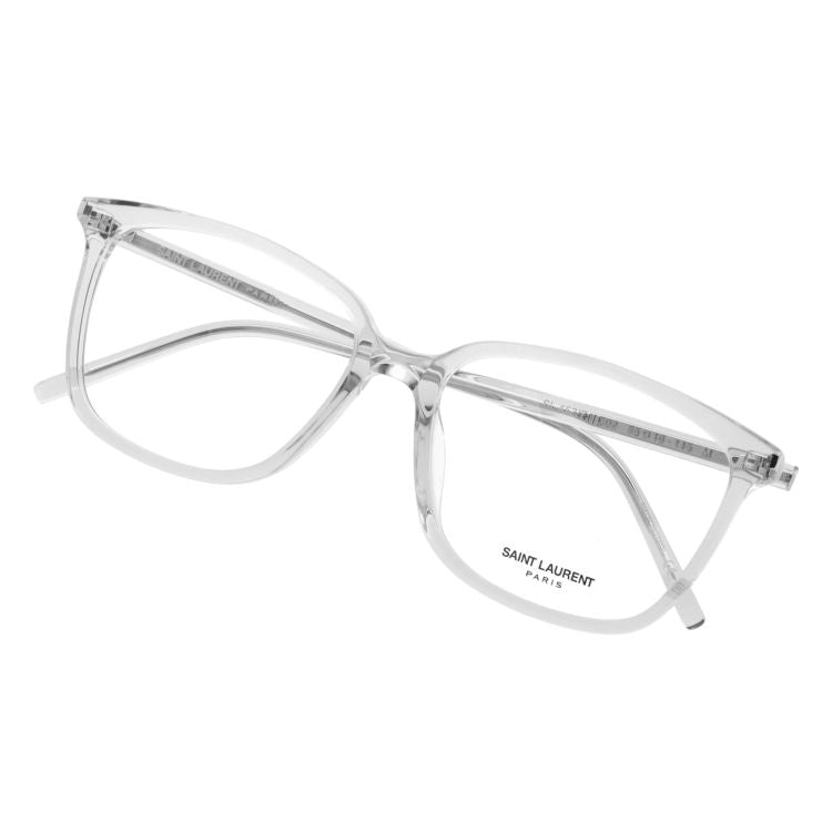 サン・ローラン メガネフレーム 伊達メガネ アジアンフィット SAINT LAURENT SL 453/F 002 55サイズ ウェリントン型 ユニセックス メンズ レディース