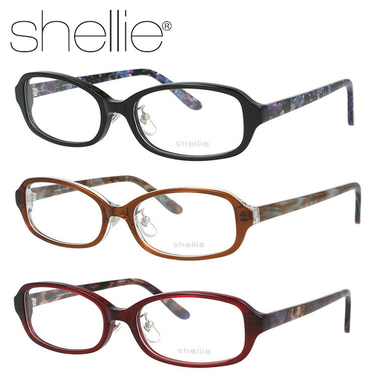 メガネ 眼鏡 度付き 度なし おしゃれ shellie シェリー SH 6324 全3色 52サイズ スクエア型 レディース 女性 UVカット 紫外線 ブランド サングラス 伊達 ダテ｜老眼鏡・PCレンズ・カラーレンズ・遠近両用対応可能 ラッピング無料