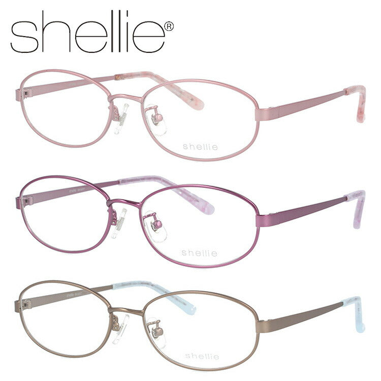 メガネ 眼鏡 度付き 度なし おしゃれ shellie シェリー SH 6337 全3色 52サイズ オーバル型 レディース 女性 UVカット 紫外線 ブランド サングラス 伊達 ダテ｜老眼鏡・PCレンズ・カラーレンズ・遠近両用対応可能 ラッピング無料