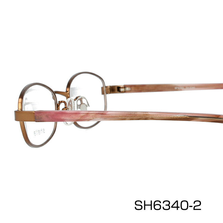 メガネ 眼鏡 度付き 度なし おしゃれ shellie シェリー SH 6340 全3色 51サイズ オーバル型 レディース 女性 UVカット 紫外線 ブランド サングラス 伊達 ダテ｜老眼鏡・PCレンズ・カラーレンズ・遠近両用対応可能 ラッピング無料