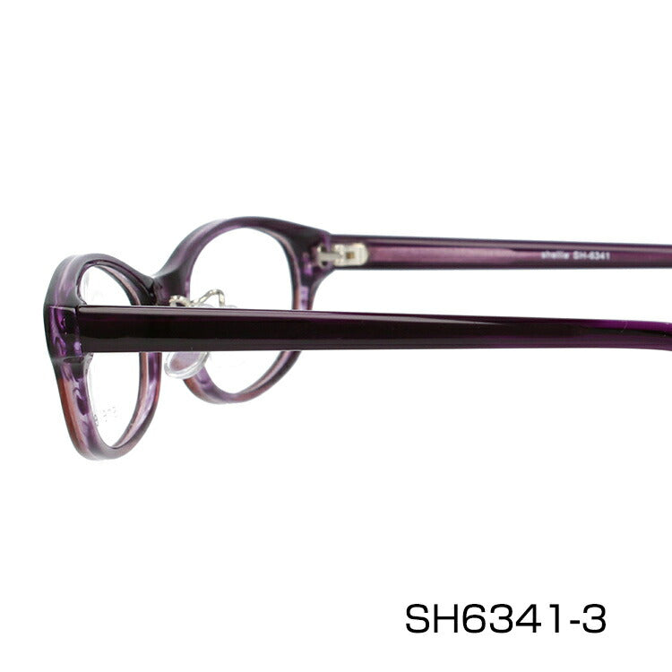 メガネ 眼鏡 度付き 度なし おしゃれ shellie シェリー SH 6341 全3色 51サイズ オーバル型 レディース 女性 UVカット 紫外線 ブランド サングラス 伊達 ダテ｜老眼鏡・PCレンズ・カラーレンズ・遠近両用対応可能 ラッピング無料