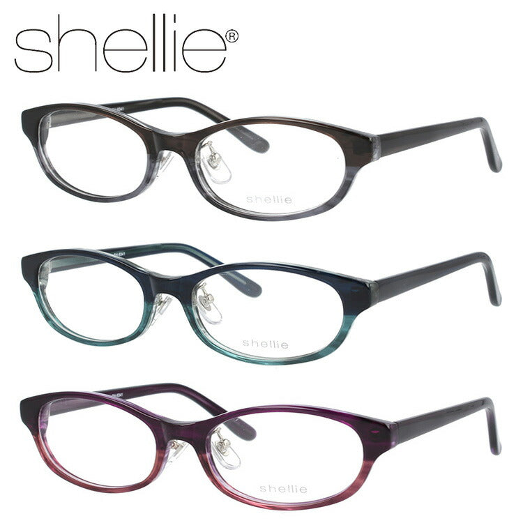 メガネ 眼鏡 度付き 度なし おしゃれ shellie シェリー SH 6341 全3色 51サイズ オーバル型 レディース 女性 UVカット 紫外線 ブランド サングラス 伊達 ダテ｜老眼鏡・PCレンズ・カラーレンズ・遠近両用対応可能 ラッピング無料