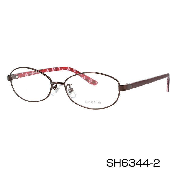 メガネ 眼鏡 度付き 度なし おしゃれ shellie シェリー SH 6344 全3色 53サイズ オーバル型 レディース 女性 UVカット 紫外線 ブランド サングラス 伊達 ダテ｜老眼鏡・PCレンズ・カラーレンズ・遠近両用対応可能 ラッピング無料