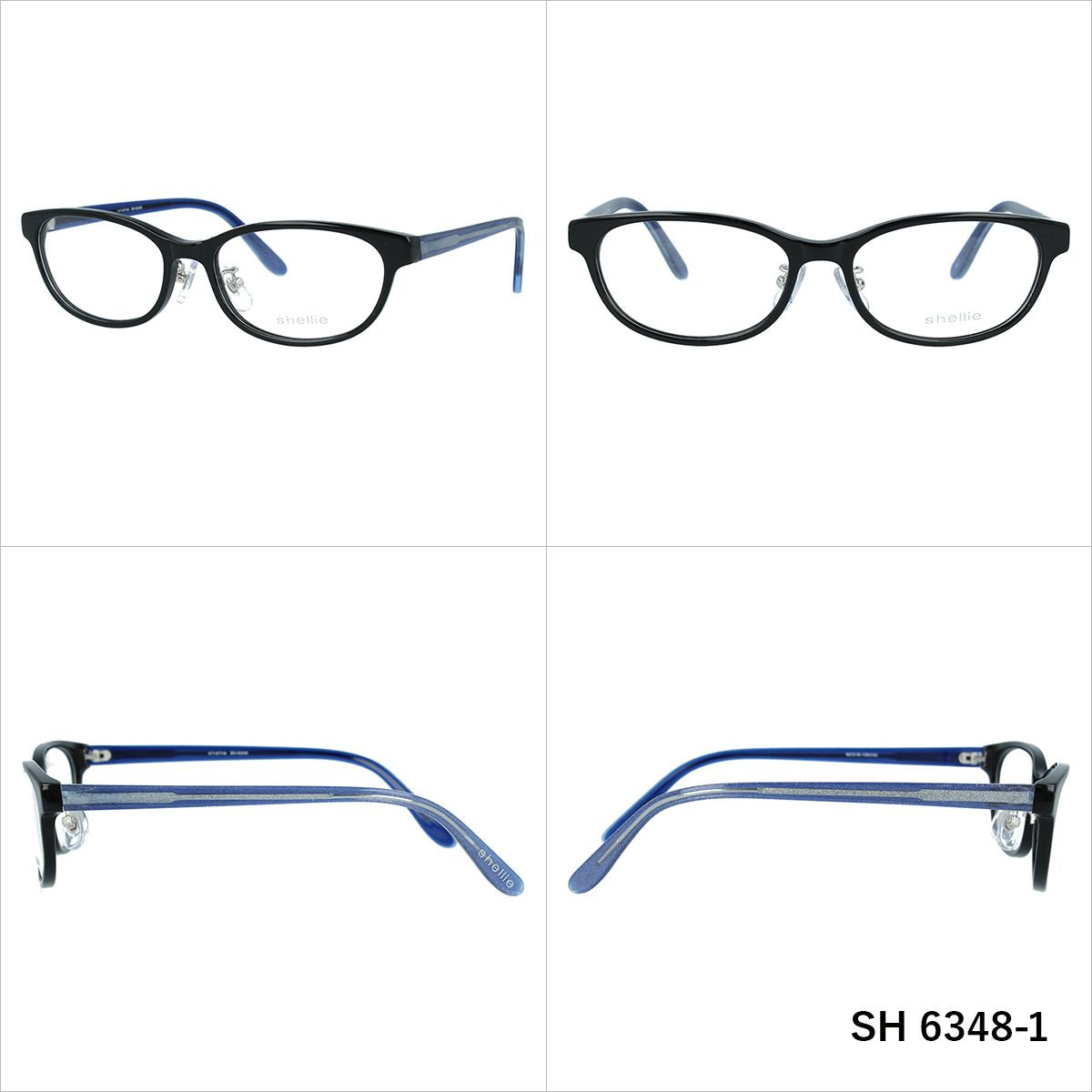 メガネ 眼鏡 おしゃれ shellie シェリー SH 6348 全3色 52サイズ オーバル型 レディース 女性 UVカット 紫外線 ブランド サングラス 伊達 ダテラッピング無料