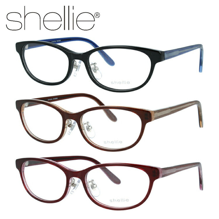 メガネ 眼鏡 おしゃれ shellie シェリー SH 6348 全3色 52サイズ オーバル型 レディース 女性 UVカット 紫外線 ブランド サングラス 伊達 ダテラッピング無料