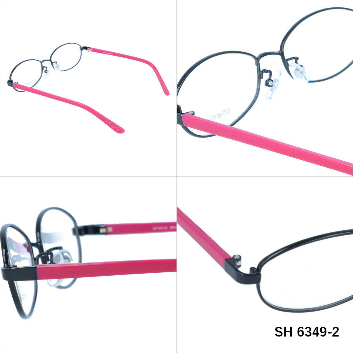 メガネ 眼鏡 度付き 度なし おしゃれ shellie シェリー SH 6349 全3色 53サイズ オーバル型 レディース 女性 UVカット 紫外線 ブランド サングラス 伊達 ダテ｜老眼鏡・PCレンズ・カラーレンズ・遠近両用対応可能 ラッピング無料