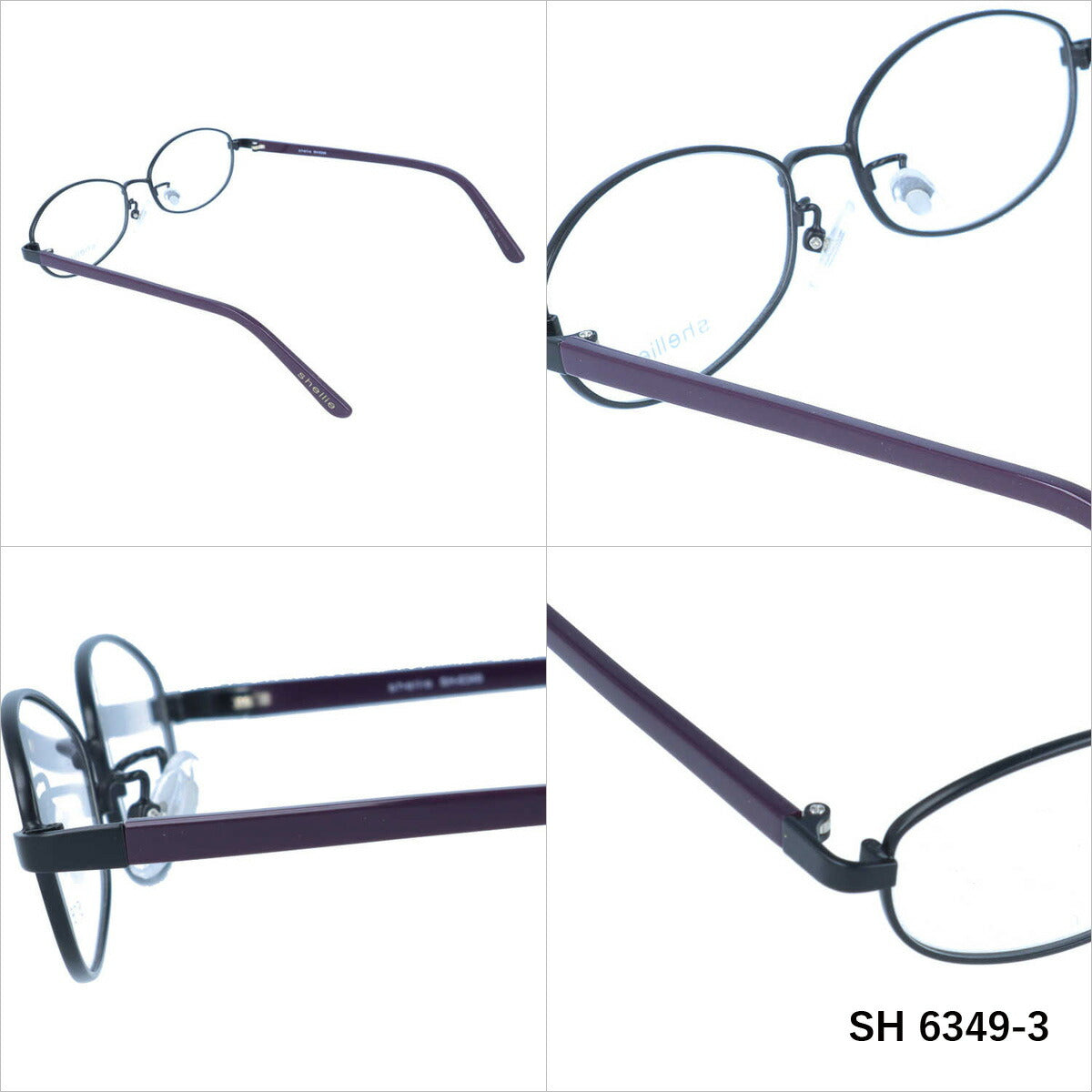 メガネ 眼鏡 度付き 度なし おしゃれ shellie シェリー SH 6349 全3色 53サイズ オーバル型 レディース 女性 UVカット 紫外線 ブランド サングラス 伊達 ダテ｜老眼鏡・PCレンズ・カラーレンズ・遠近両用対応可能 ラッピング無料