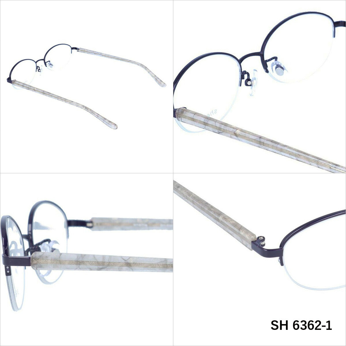 シェリー メガネ 眼鏡 フレーム 度付き 伊達 カラーレンズ メンズ レディース shellie ブランド SH 6362 51 オーバル | 老眼鏡 PCレンズ ブルーライトカット 遠近両用 対応可能 紫外線 対策 おすすめ 人気 プレゼント